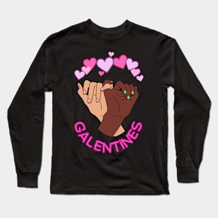 Galentines bffs Long Sleeve T-Shirt